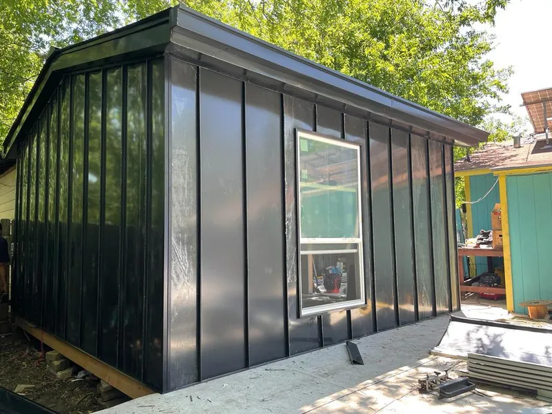 Black standing seam metal wall panels for Roof Inspection in Snowflake